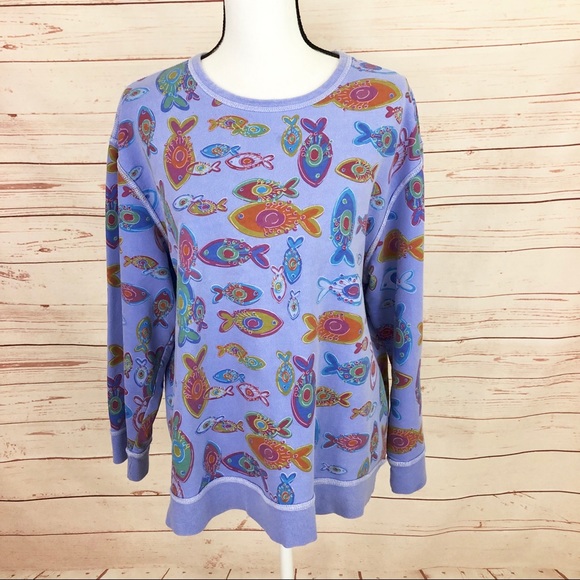 fresh produce Tops - Fresh Produce Fish Sweatshirt